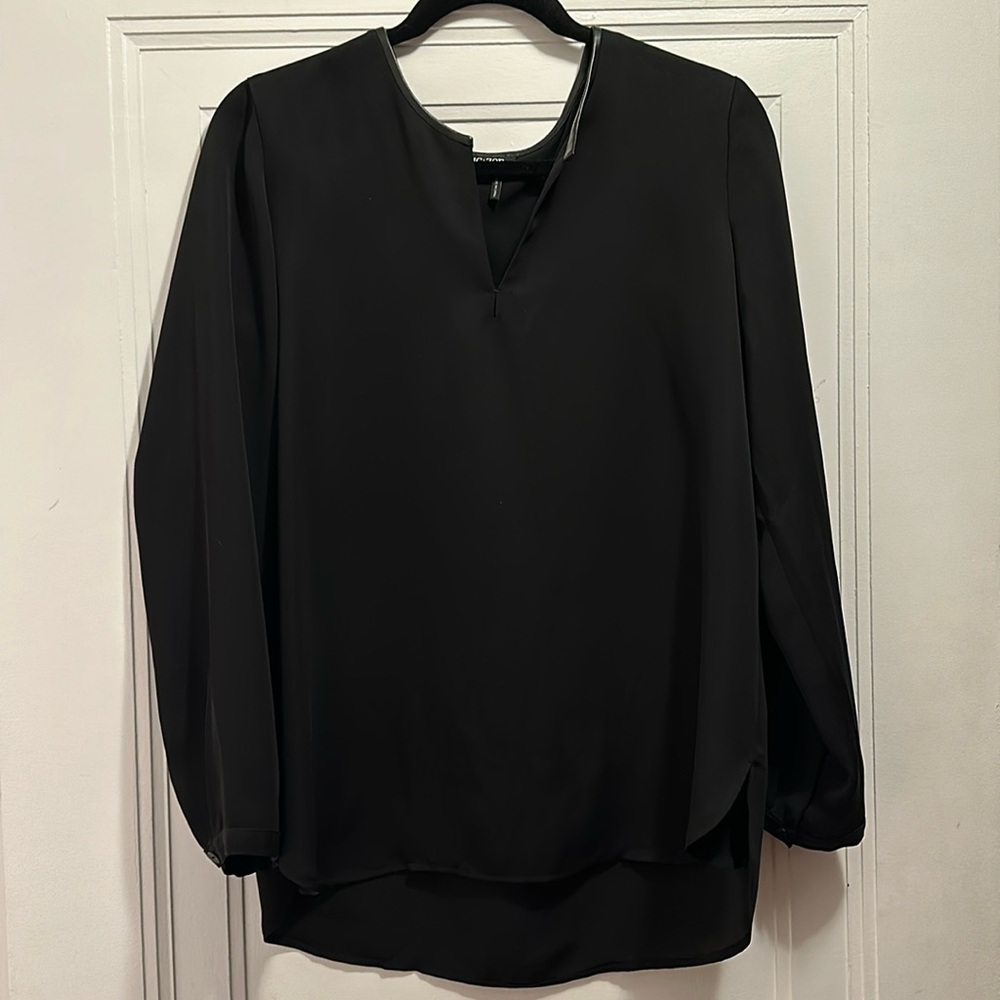 Black tunic blouse